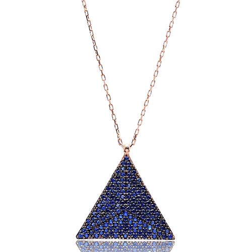 Triangle Shape Turkish Wholesale Handmade  925k Sterling Silver  Pendant